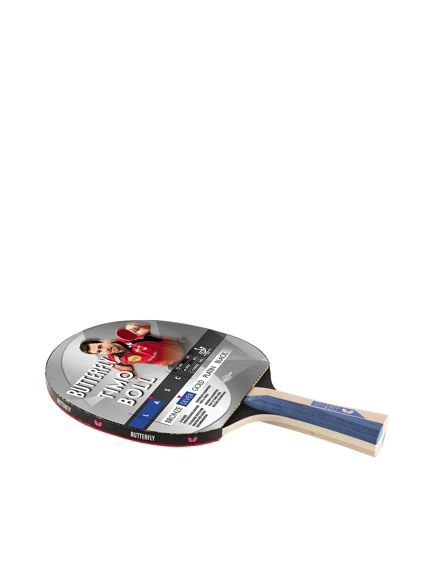 SUNFLEX | Tischtennis Schläger Butterfly TIMO BOLL SILVER | 